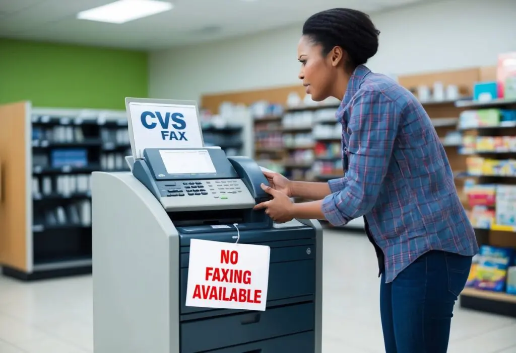 faxing not available at CVS
