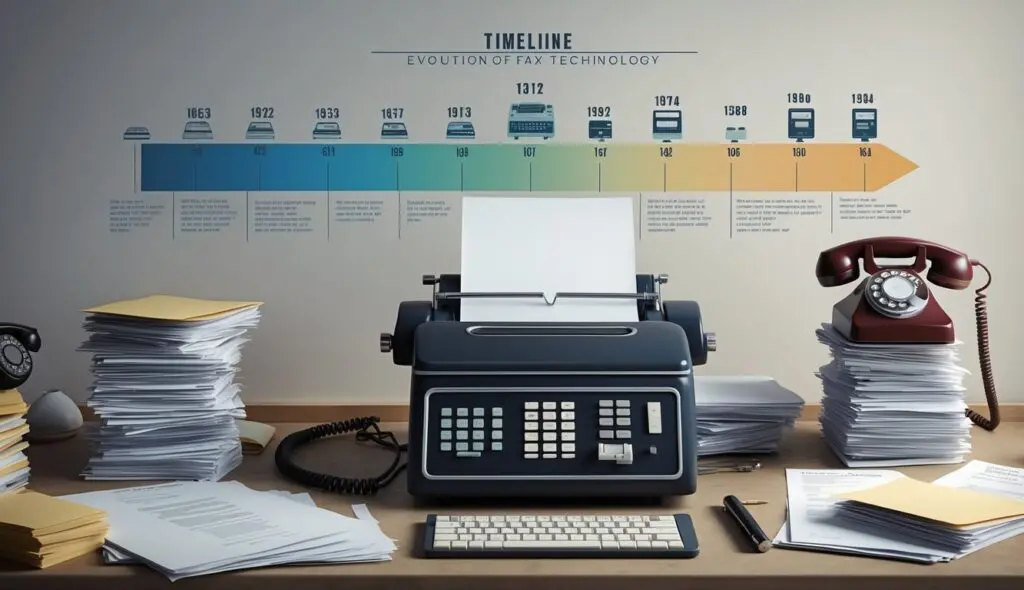 timeline of all fax machines