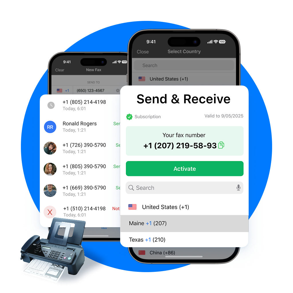 find a fax machine near me or use an online fax service like Fax App