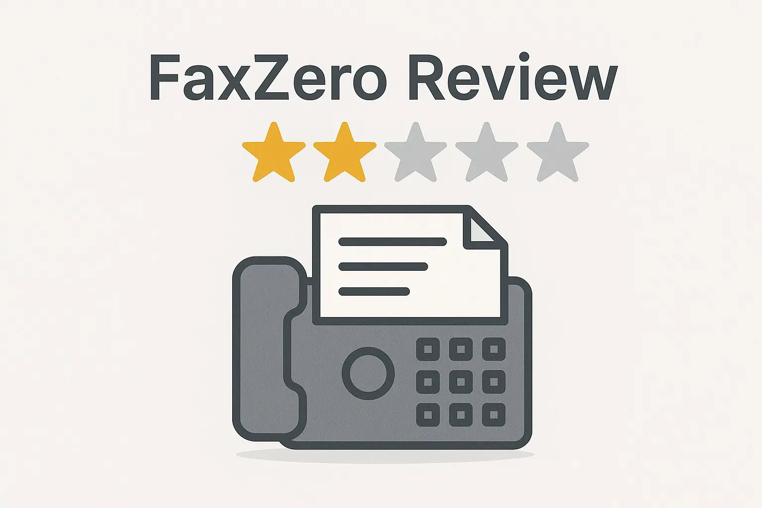 FaxZero Featured Image for Connor O'Grady 2 out of 5 review