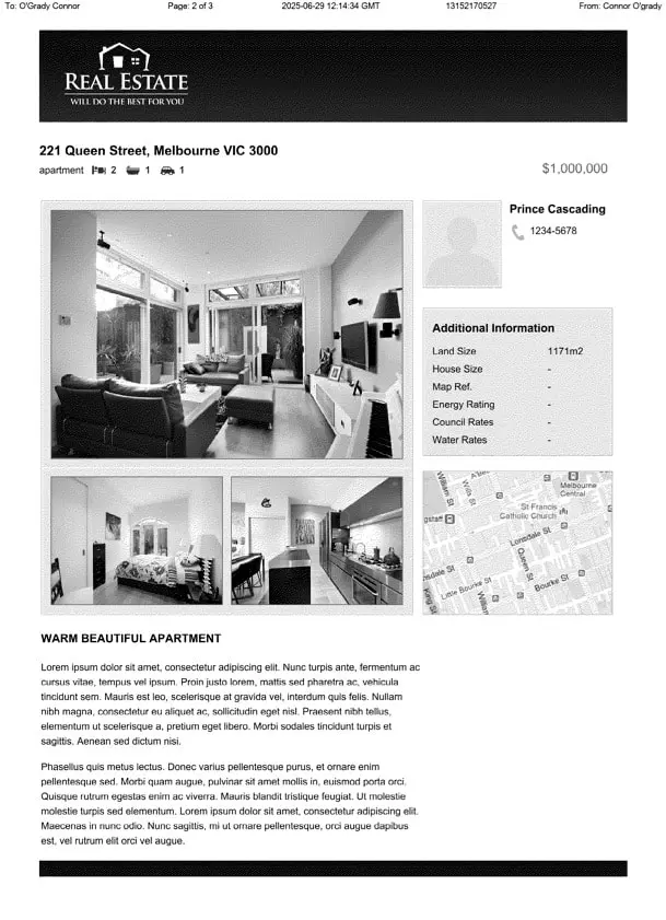 eFax fax quality test