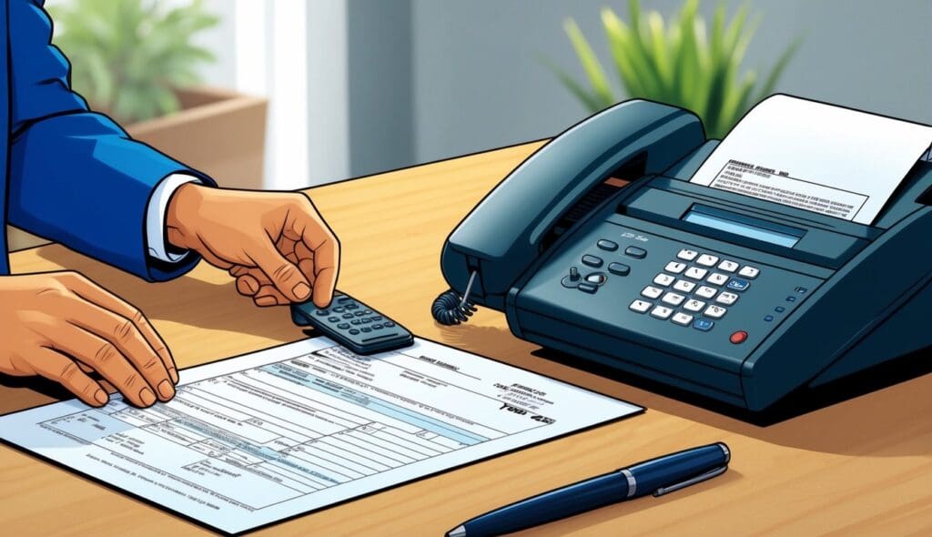 faxing a tax form