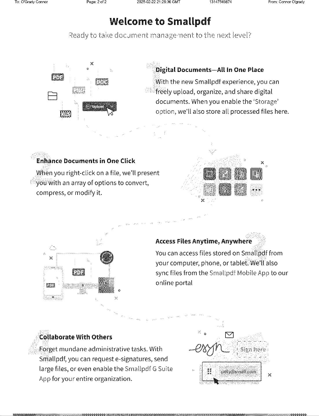imagen de prueba enviada por eFax