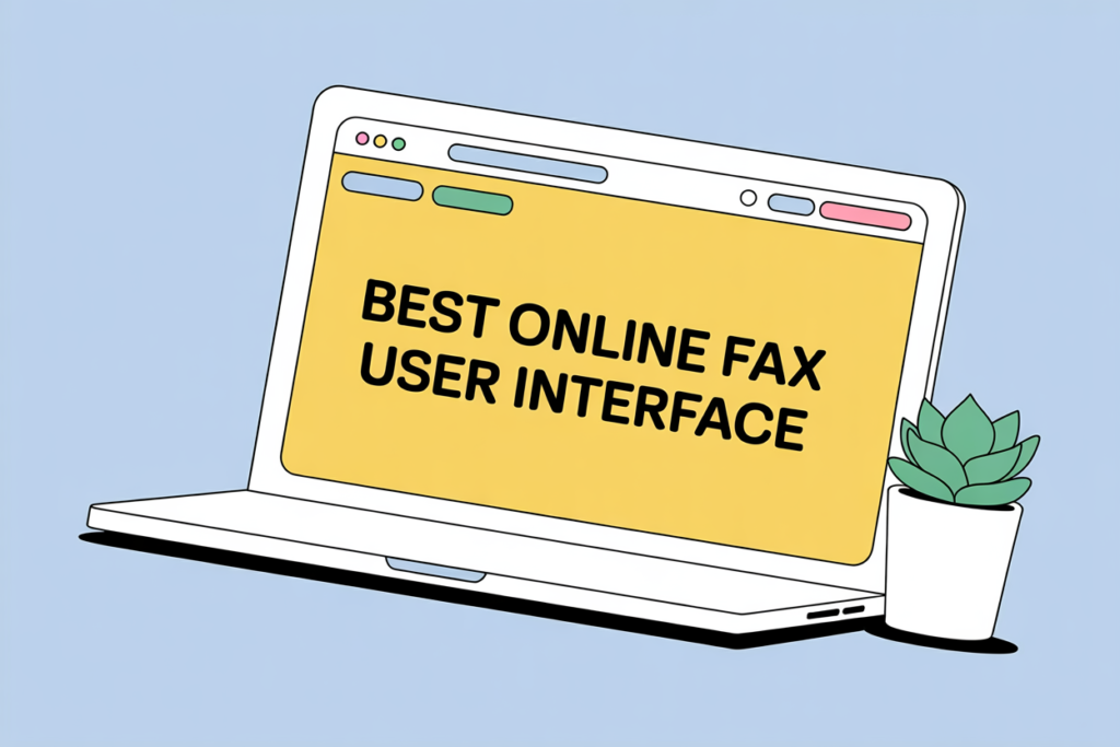 best online fax user interface