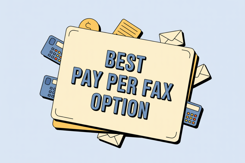 best pay per fax option list item