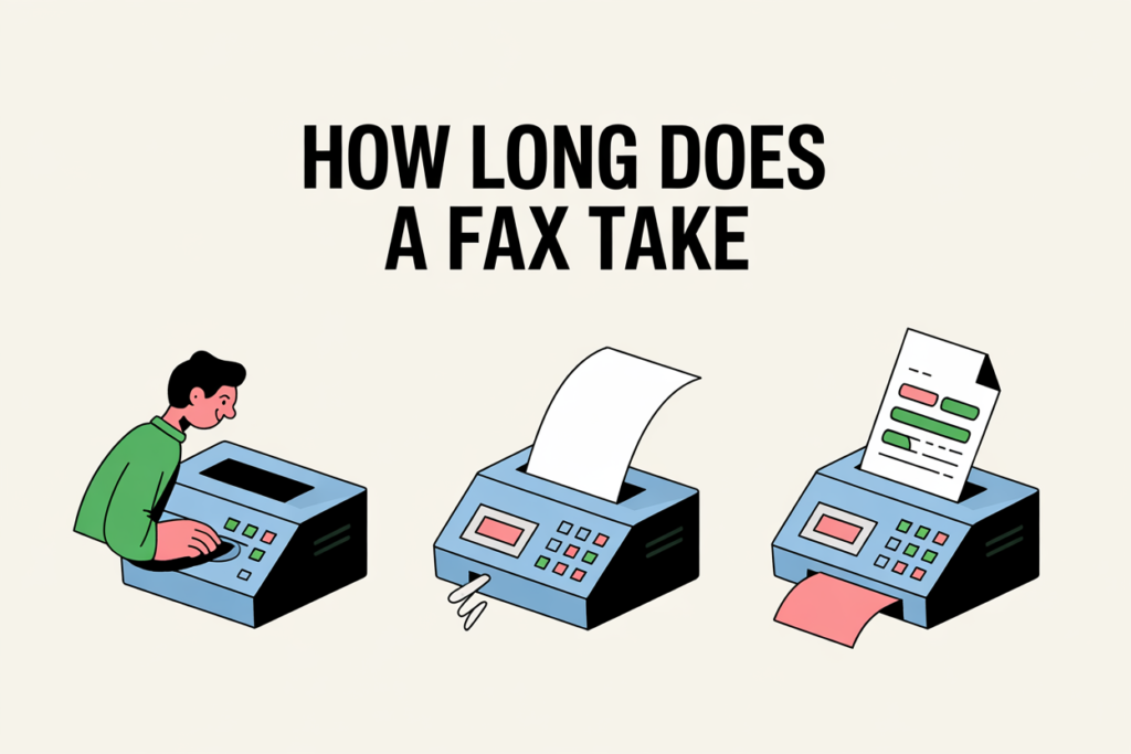 how long does it take for a fax to go through