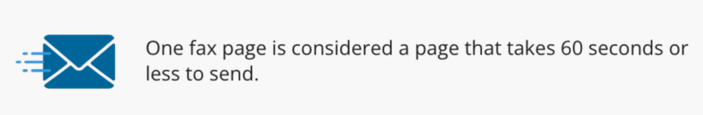 eFax-Seitennachricht