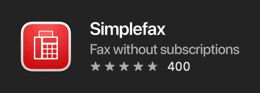 simplefax logo