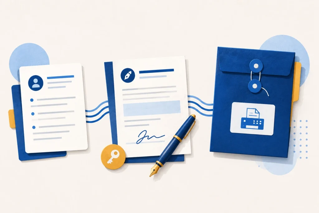 Illustration of tax forms 3911